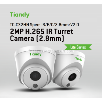 Caméra tourelle Tiandy 2MP H.265 IR 2.8mm TC-C32HN2.0